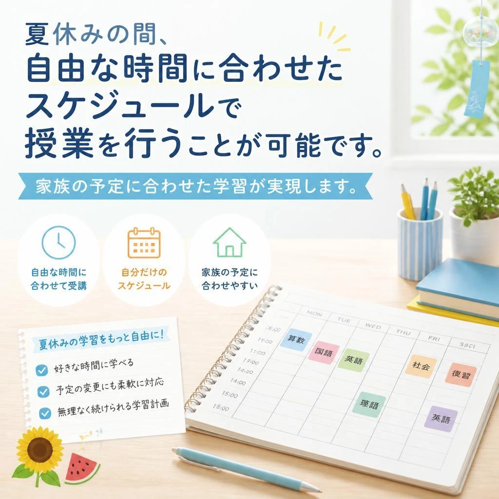 フレキシブルなスケジュール